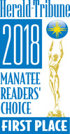 2018 First Place Herald Tribune Manatee Readers' Choice Award