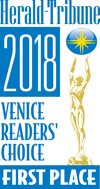 2018 First Place Herald Tribune Venice Readers' Choice Award